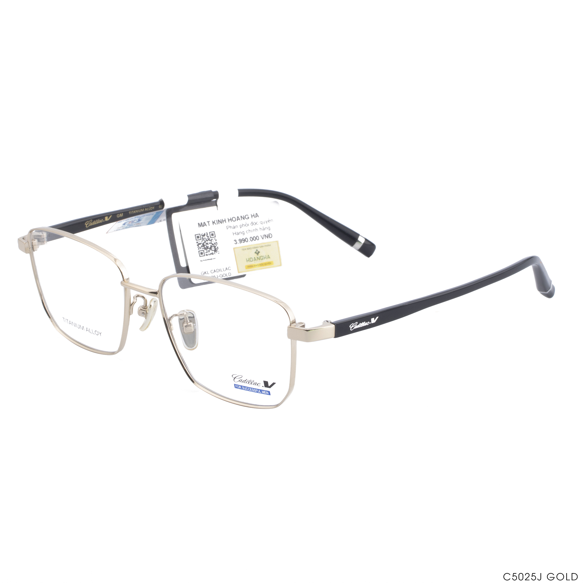 Gọng Kính Cadillac C5025J GOLD 3 C5025J GOLD (2)