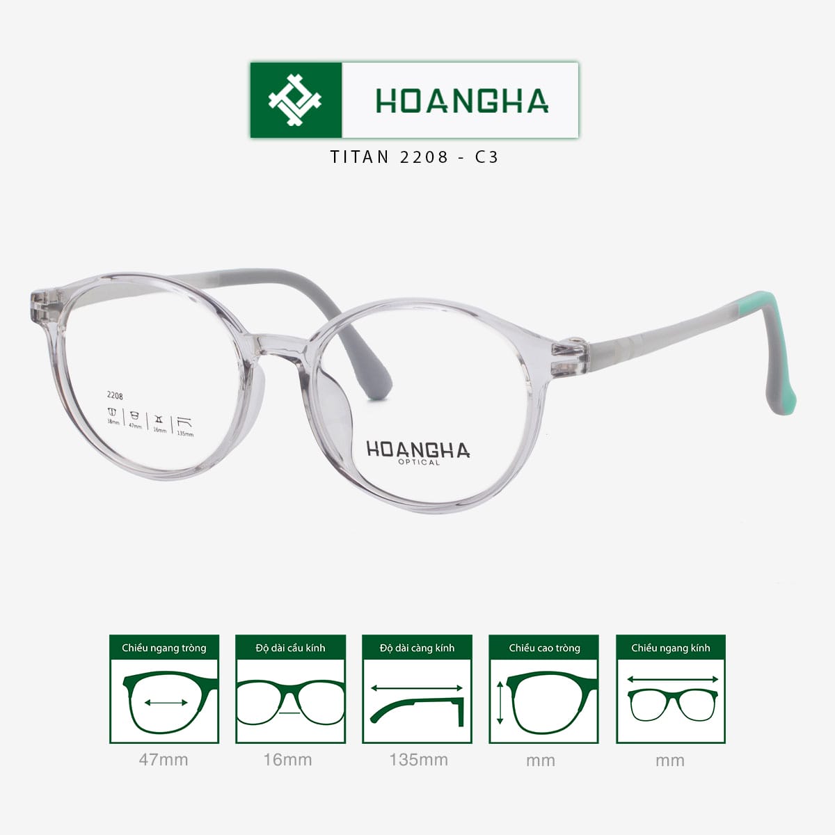 Gọng Kính Trẻ Em 2208 7 2208C3-(2)