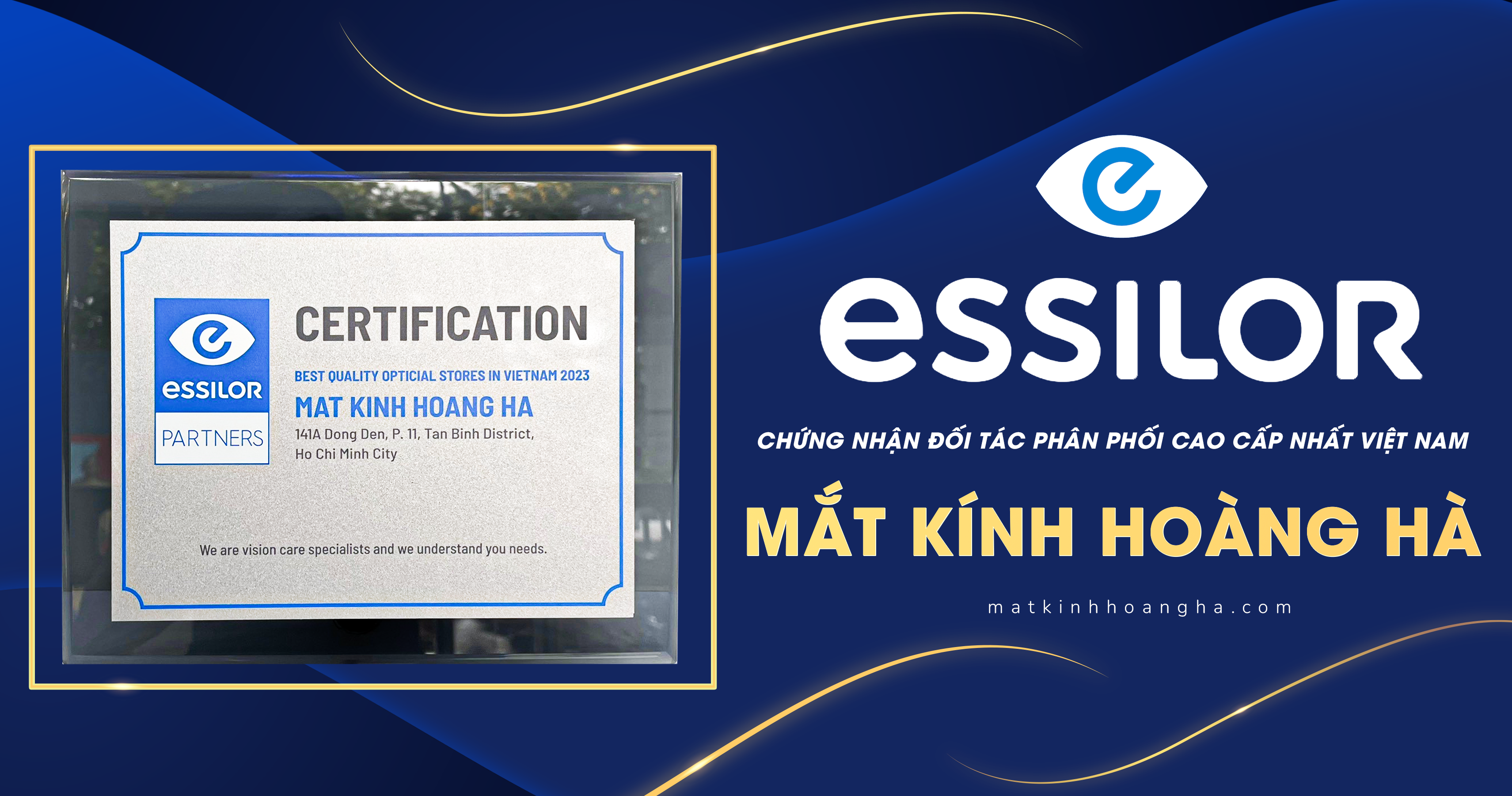 chứng nhận essilor